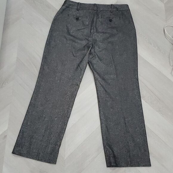 Talbots Heritage Crop Black Tweed Lined Wool Trousers Petites Size 12P - Picture 6 of 10